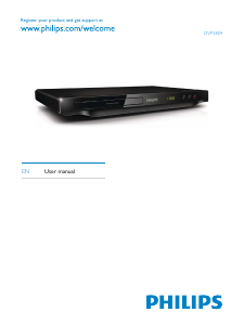 Manual Philips DVP3804 DVD Player