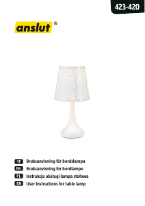Handleiding Anslut 423-420 Lamp