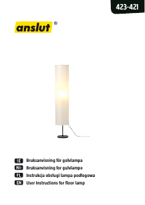 Manual Anslut 423-421 Lamp