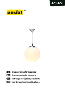 Instrukcja Anslut 423-422 Lampa