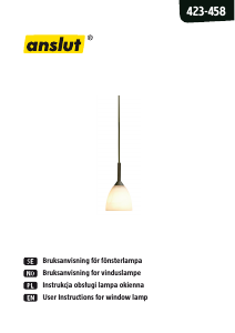 Manual Anslut 423-458 Lamp