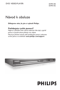 Manuál Philips DVP5140 Přehrávač DVD