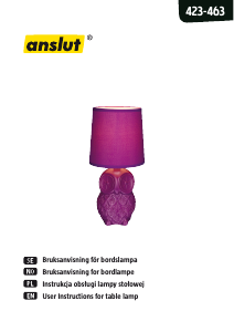 Manual Anslut 423-463 Lamp