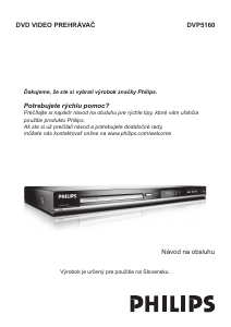 Návod Philips DVP5160 DVD prehrávač