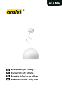 Bruksanvisning Anslut 423-484 Lampa