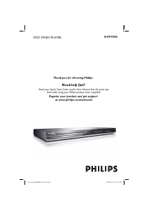 Manuale Philips DVP5980 Lettore DVD