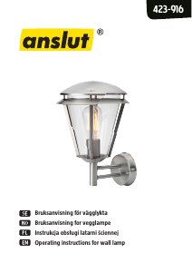 Bruksanvisning Anslut 423-916 Lampe