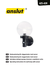 Bruksanvisning Anslut 425-439 Lampe