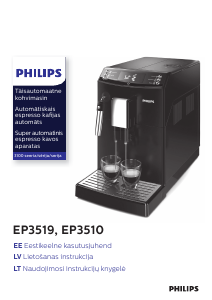 Rokasgrāmata Philips EP3510 Espresso kafijas aparāts