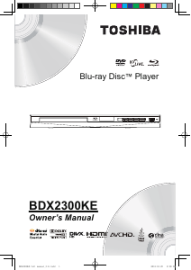 Manual Toshiba BDX2300KE Blu-ray Player