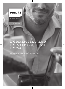 Návod Philips EP3550 Presovač