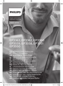 Használati útmutató Philips EP3550 Presszógép