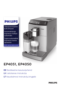 Rokasgrāmata Philips EP4050 Espresso kafijas aparāts