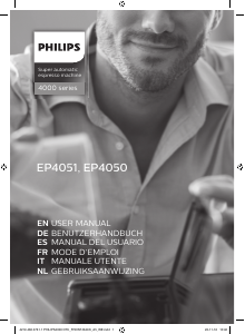 Manuale Philips EP4050 Macchina per espresso