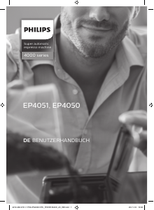 Bedienungsanleitung Philips EP4050 Espressomaschine