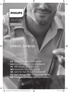 Manuál Philips EP4050 Kávovar na espreso