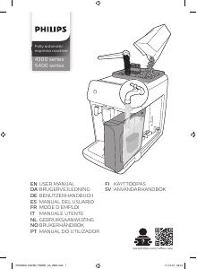 Manual de uso Philips EP4341 Máquina de café espresso