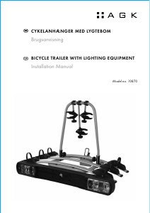 Brugsanvisning AGK 10870 Cykelholder