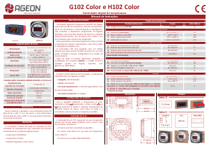 Manual Ageon G102 Color Termostato