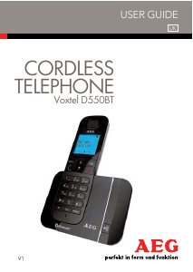 Handleiding AEG Voxtel D550BT Draadloze telefoon