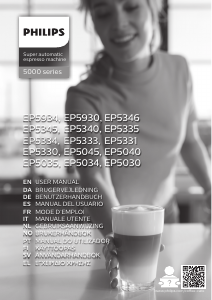 Manual Philips EP5335 Espresso Machine