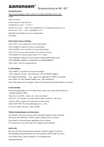 Bruksanvisning Aanonsen 48-627 Værstasjon