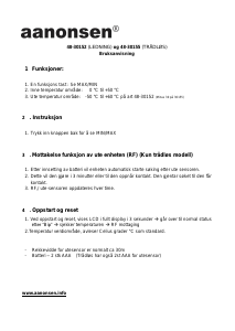 Bruksanvisning Aanonsen 48-30152 Værstasjon