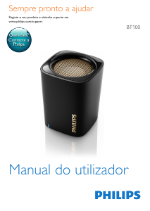 Manual Philips BT100W Altifalante