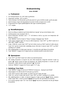 Bruksanvisning Aanonsen 48-3025 Kjøkkentermometer