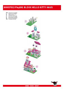 Manual PlayBIG Bloxx set 800057013 Hello Kitty Casa