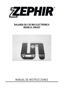 Manual de uso Zephir ZH437 Báscula de cocina