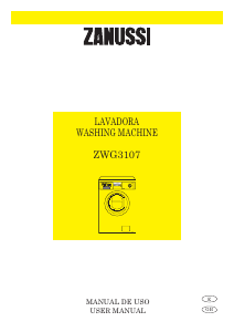 Manual Zanussi ZWG 3107 Washing Machine