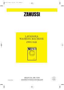 Manual de uso Zanussi ZWG 3122 Lavadora