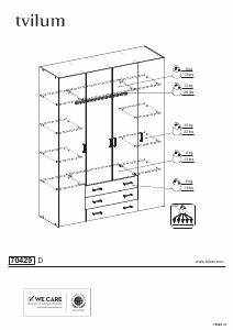 Mode d’emploi Tvilum 70429 Armoire