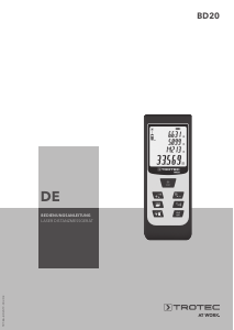 Bedienungsanleitung Trotec BD20 Laser-entfernungsmesser