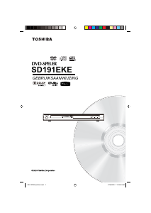 Handleiding Toshiba SD191 DVD speler