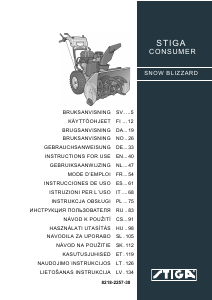Manual de uso Stiga Snow Blizzard Soplador de nieve