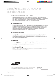 Manual Samsung AVXWVH022EE Ar condicionado