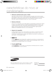 Manual Samsung AVXWVH056EE Ar condicionado