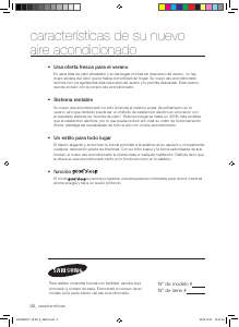 Manual de uso Samsung ND022QHXEA Aire acondicionado