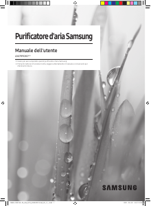 Manuale Samsung AX47R9080SS/EU Purificatore d'aria