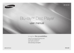 Kullanım kılavuzu Samsung BD-D5100 Blu-ray çalıcısı