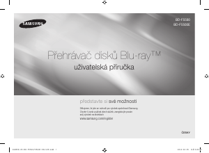 Návod Samsung BD-F5500 Blu-ray prehrávač