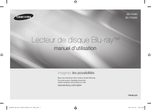 Manual de uso Samsung BD-F5500E Reproductor de blu-ray