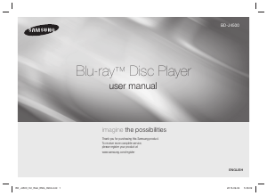 Manual Samsung BD-J4500 Blu-ray Player