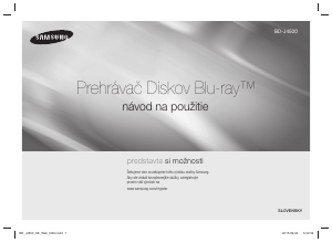 Návod Samsung BD-J4500 Blu-ray prehrávač