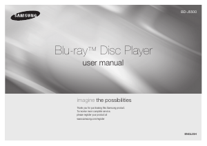 Manual Samsung BD-J5500E Blu-ray Player