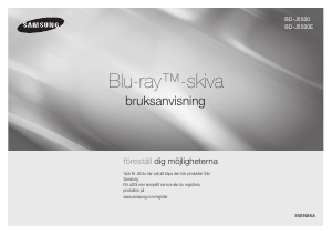 Bruksanvisning Samsung BD-J5500E Blu-ray spelare