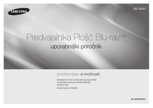 Priročnik Samsung BD-J5500E Predvajalnik Blu-ray