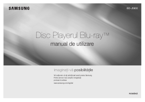 Manual Samsung BD-J5900 Blu-ray player